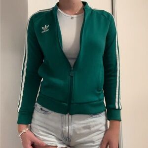 vintage teal green adidas jacket tracksuit, rarely worn